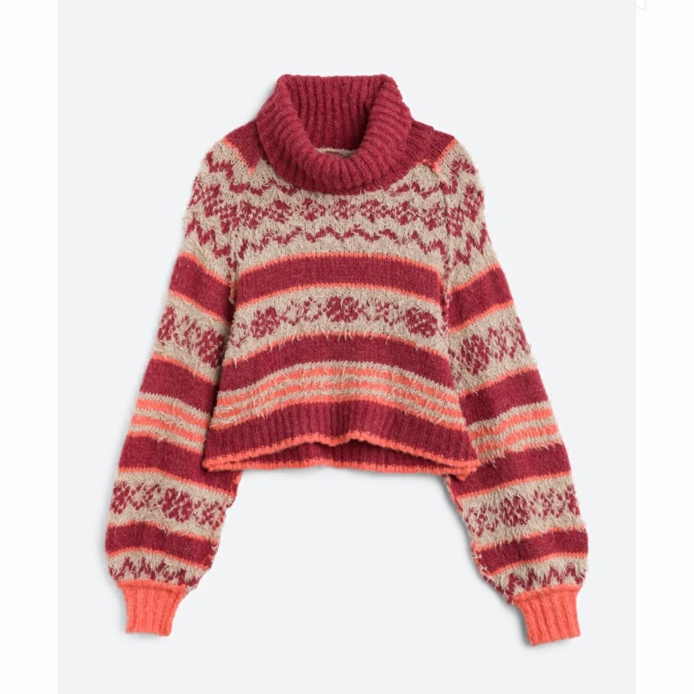 READY FOR WINTER!  Free People check me out pullover, size large